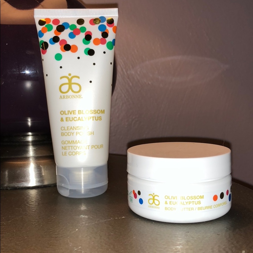 Arbonne Cleansing Body Polish and Body Butter